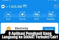 8 Aplikasi Penghasil Uang Langsung ke DANA! Terbukti Cair!